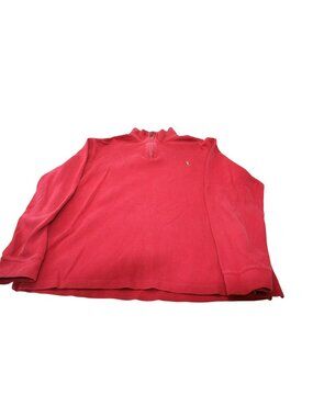 Polo Ralph Lauren Mens Half-Zip Pullover Red Size L 100% Cotton Estate Rib Pre-O